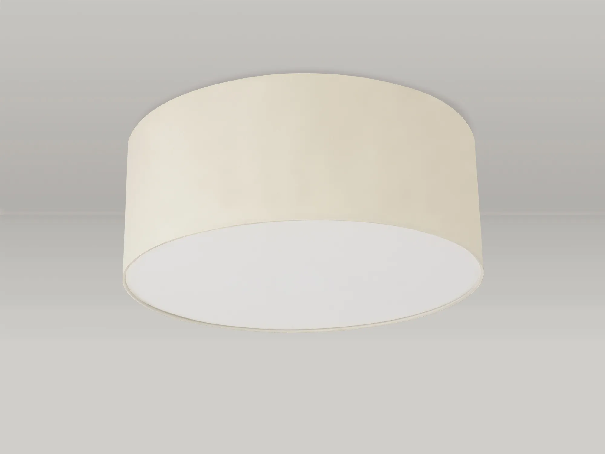 Baymont 50cm Flush 5 Light Ivory Pearl, Frosted Diffuser DK0638  Deco Baymont WH IV